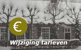 Wijziging tarieven vanaf 1 januari 2024